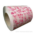 flower ppgi print designed prepainted galvanized steel coil